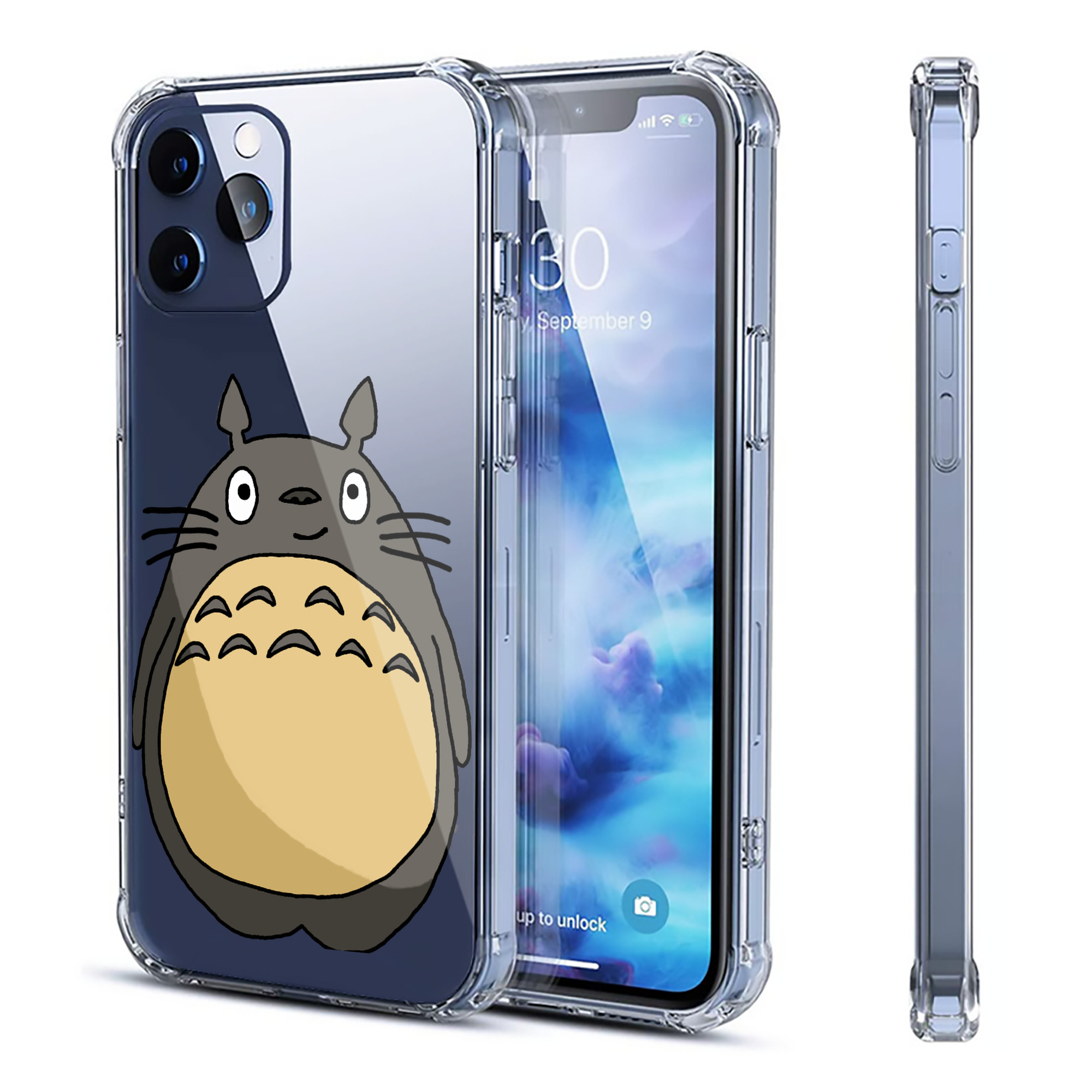 （画像用） となりのトトロ 草壁メイ 草壁サツキ My Neighbor Totoro Satsuki Kusakabe Mei Kusakabe 【iPhone 12シリーズ対応】透明スマホケース（クリアソフトケース）